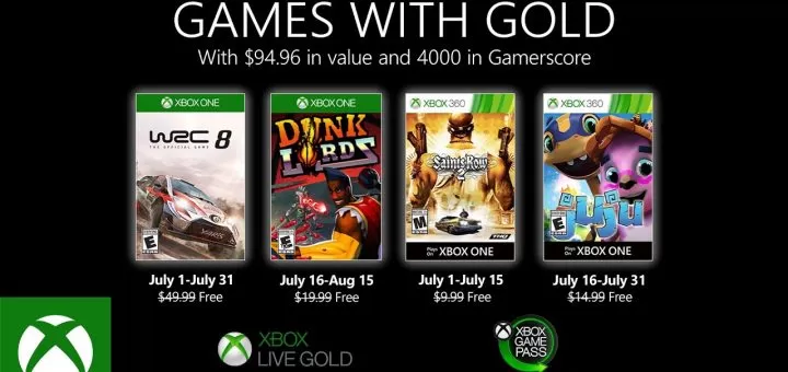 games with gold julio 2020 xbox