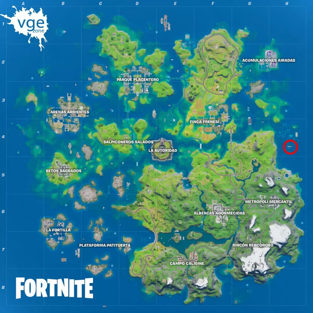 mapa muelles mugrientos fortnite