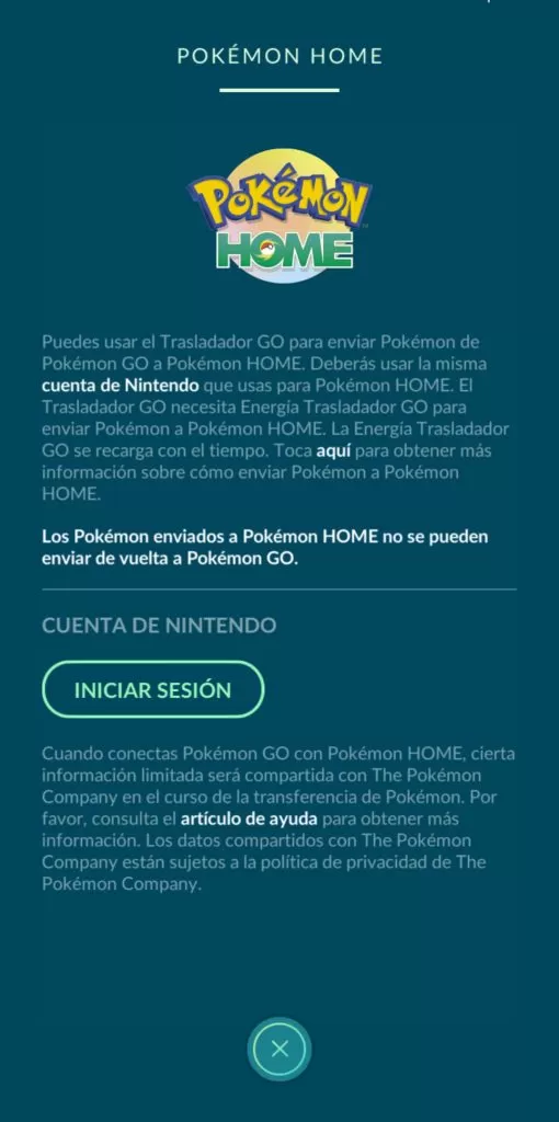 Cómo transferir Pokémon de Pokémon GO a Pokémon HOME vincular cuenta