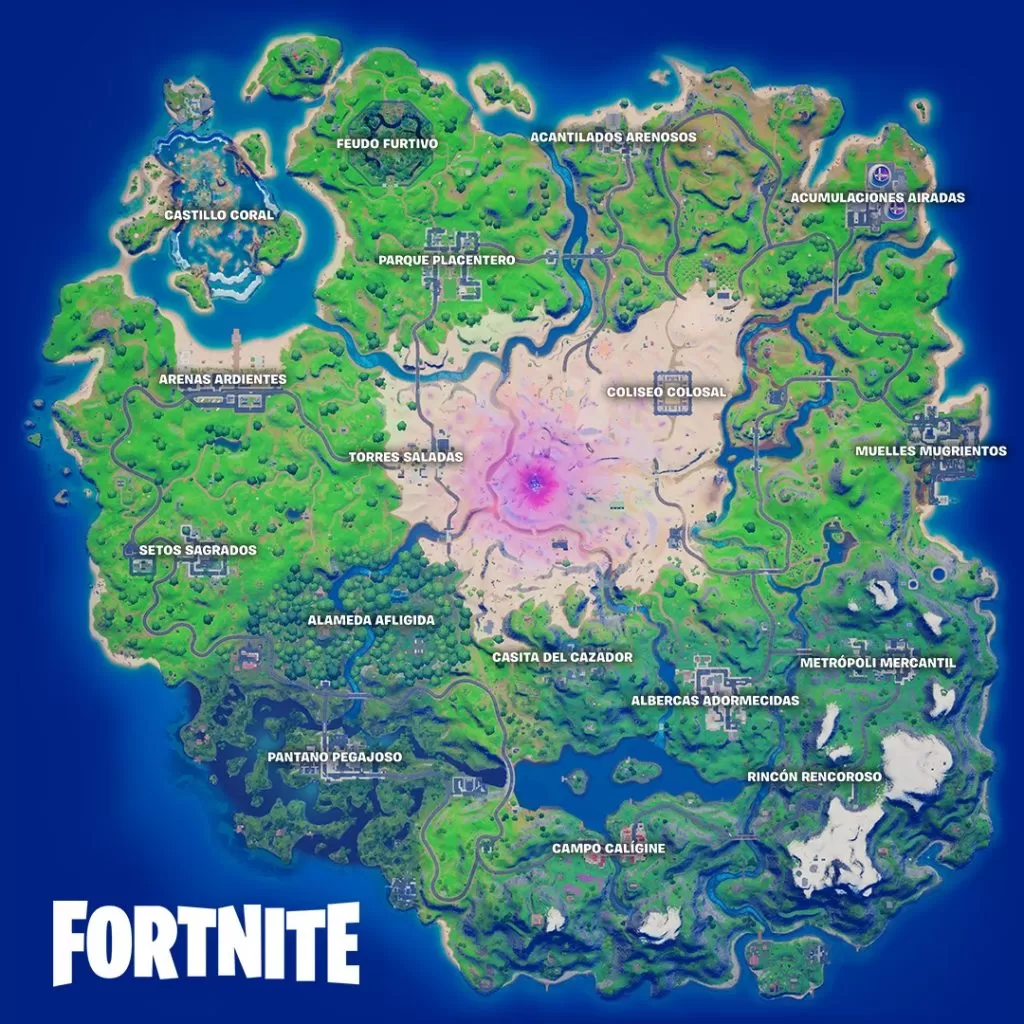 mapa fortnite temporada 5 capitulo 2