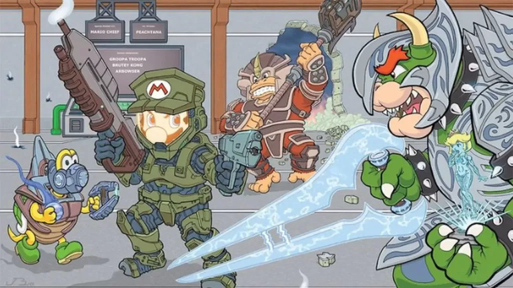 Mario Halo Smash