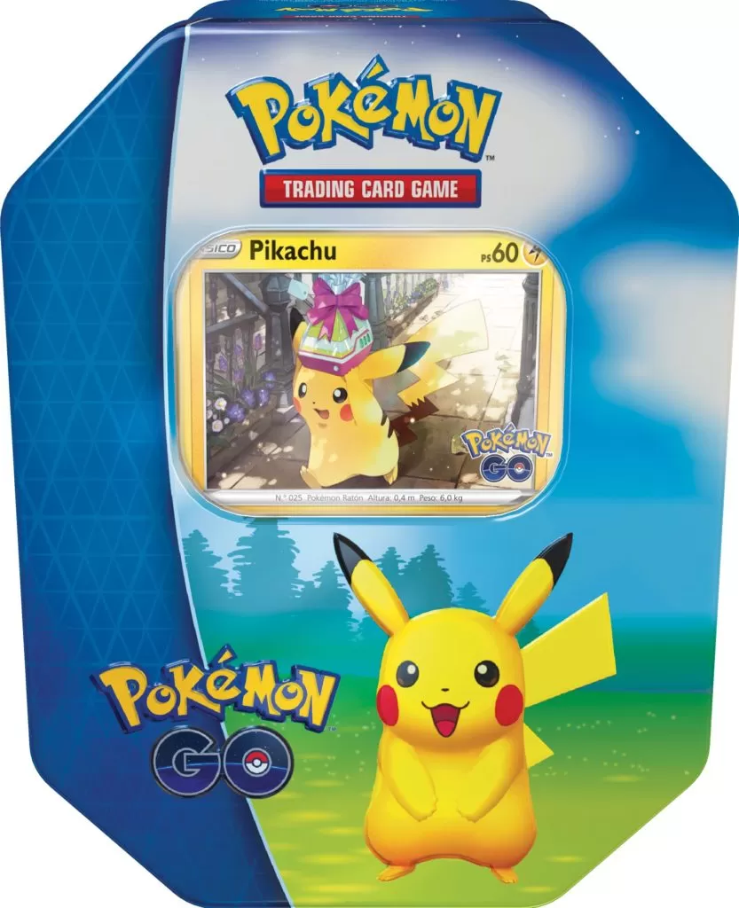 lata pikachu cartas de Pokémon GO