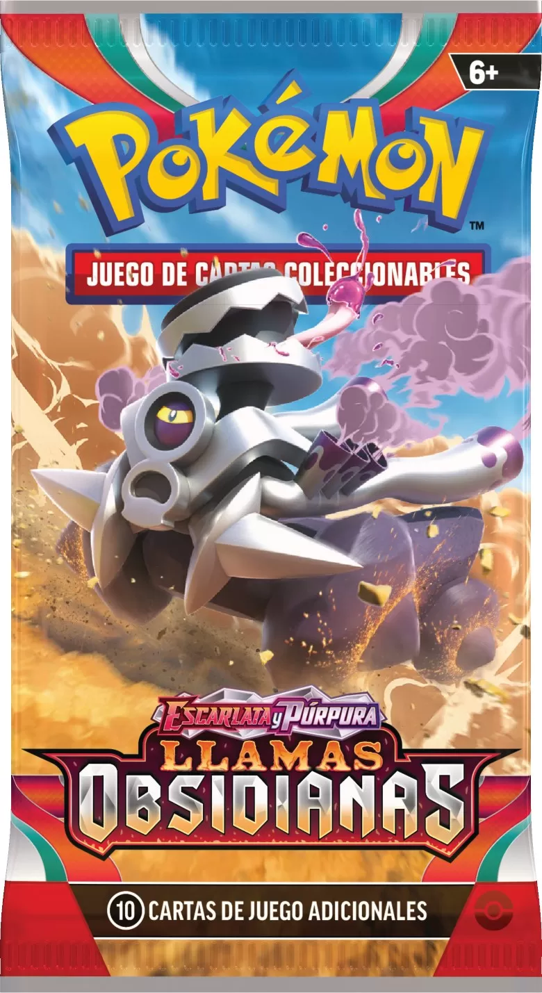 paquetes jcc pokémon llamas obsidianas