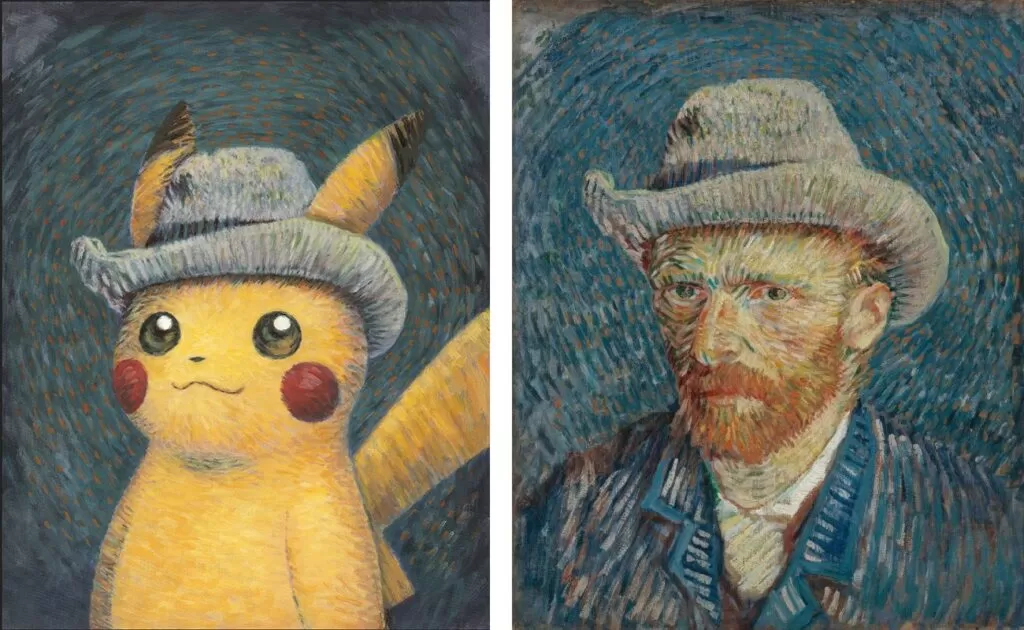 Pokémon x Van Gogh arte