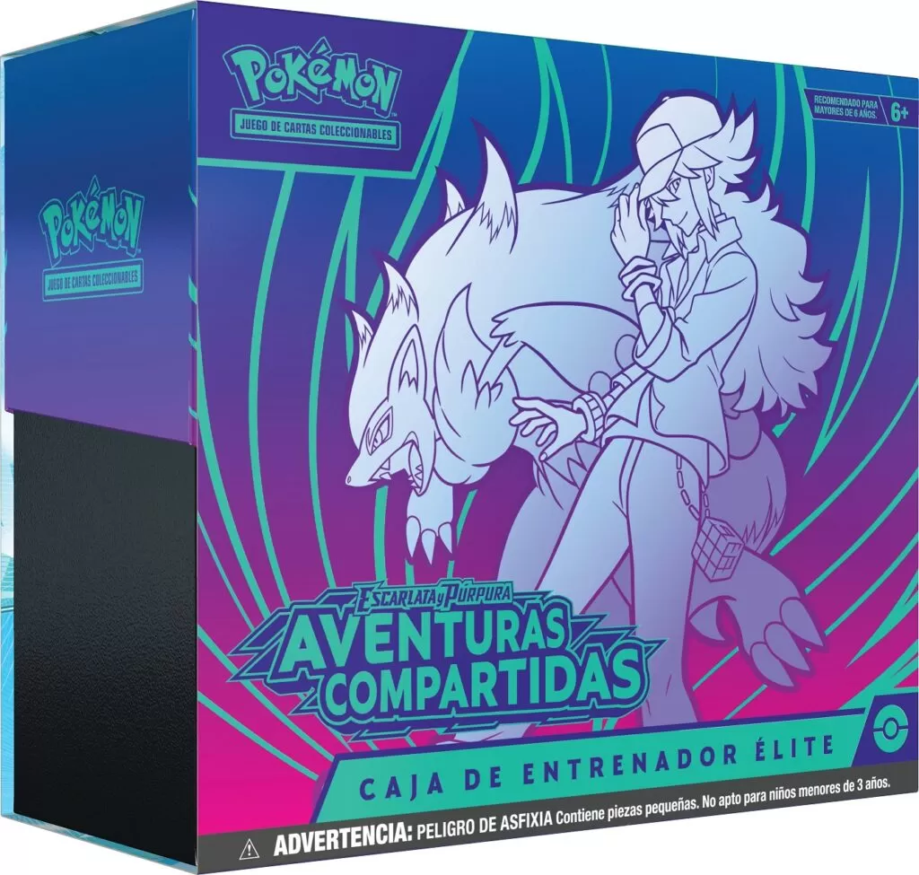 caja de entrenador élite JCC Pokémon Aventuras Compartidas