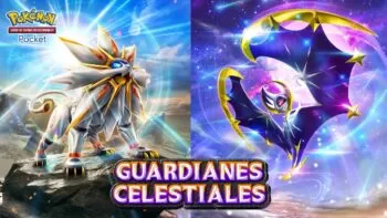 Pok&eacute;mon TCG Pocket Guardianes celestiales arte