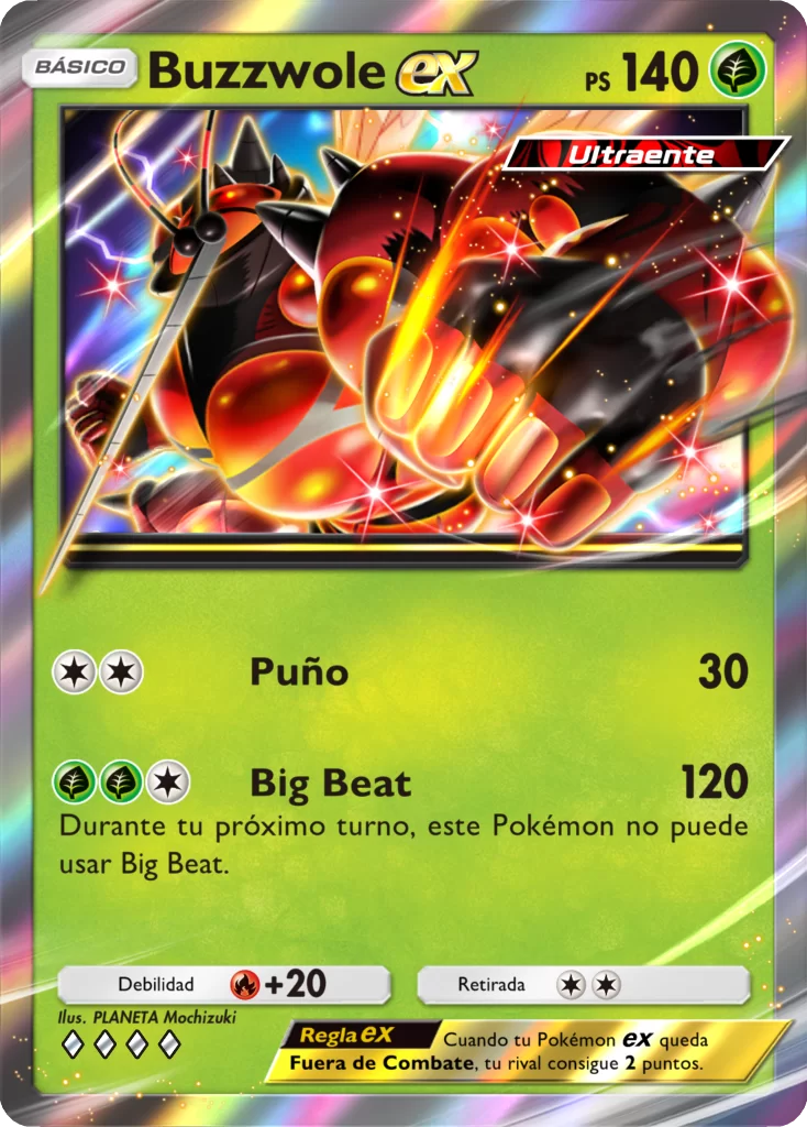 Pokemon Trading Card Game Pocket Extradimensional Crisis Buzzwole Ex ES