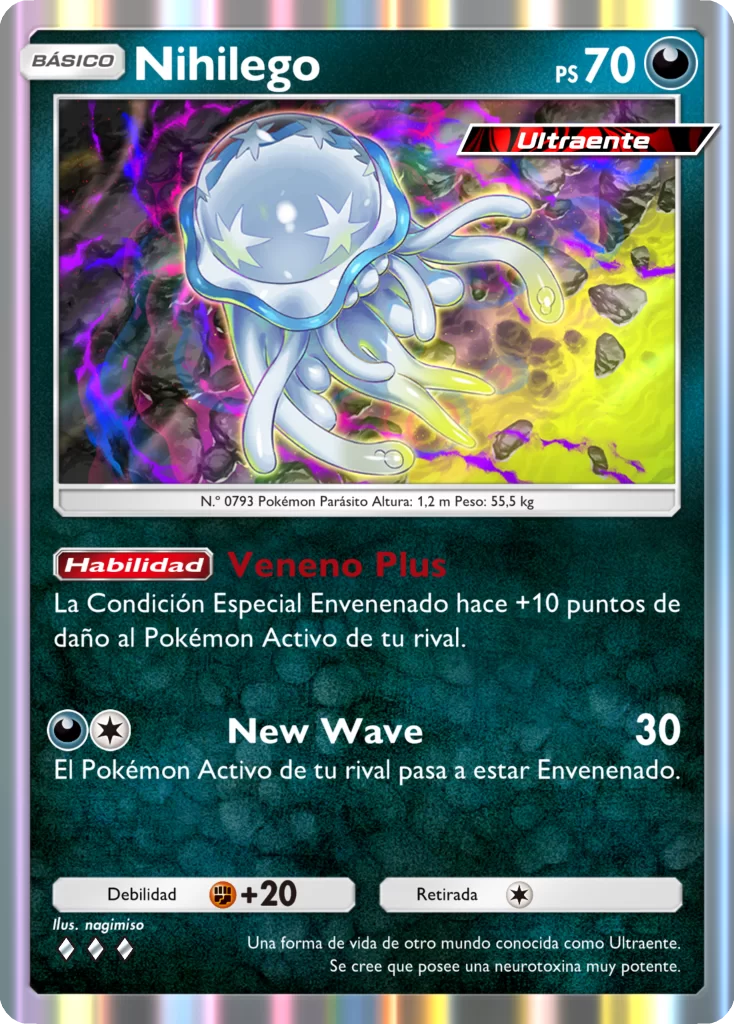 Pokemon Trading Card Game Pocket Extradimensional Crisis Nihilego ES