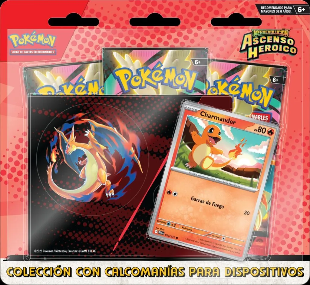 Pokemon TCG Mega Evolution&mdash;Ascended Heroes Tech Sticker Collection Charmander ES LA